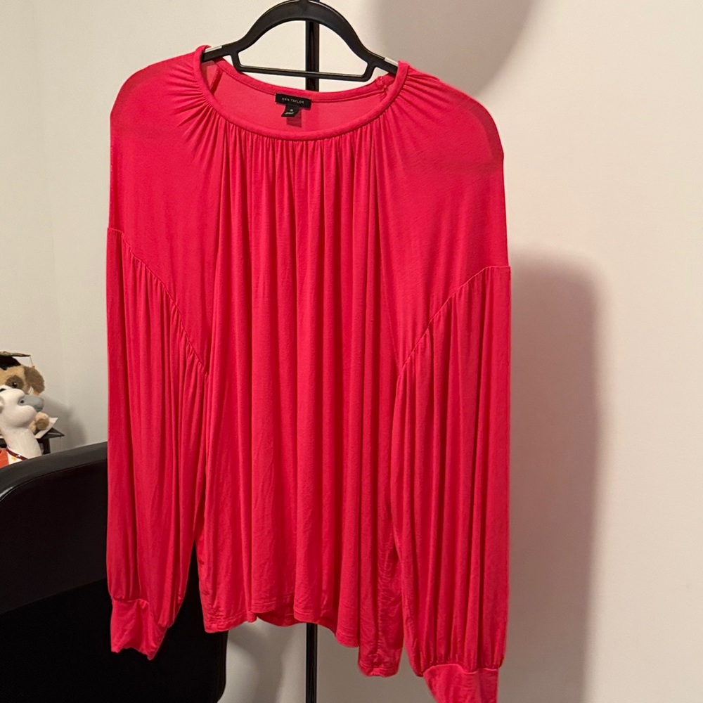 Ann Taylor Vibrant fuchsia Blouse
